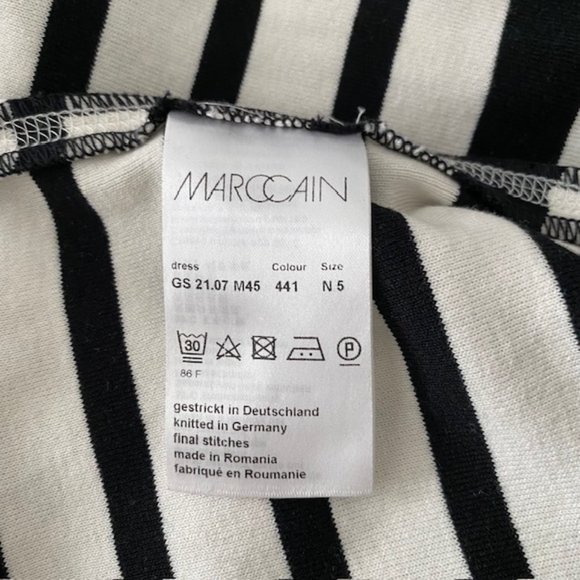 Marc Cain Marccain Sport Knit Striped Leopard Dress US12 (Marc Cain N5) … - Picture 6 of 8